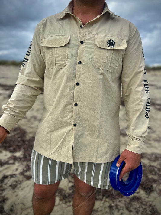 Davy Jones-Vented Button Up Fishing Shirt