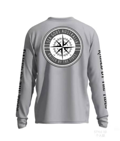 Cetea- Long Sleeve Fishing Shirt Grey