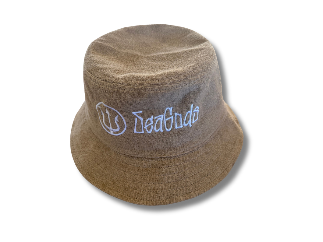 Cotton Terry Bucket Hat- Khaki
